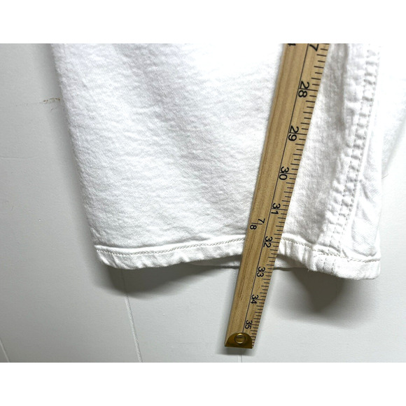 J Jill Mid Rise Boot Cut Jeans Size 12 White Stretch Pockets Western Boho - Picture 5 of 13